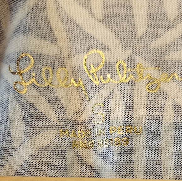 Lilly Pulitzer Etta Dress Corsica Blue Easy Peasy Size Small - Picture 14 of 14